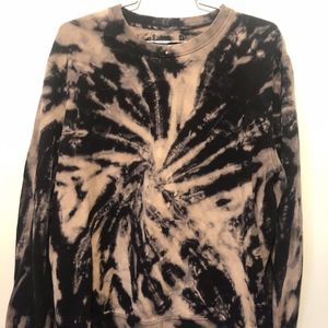 Mens Tie Die Sweatshirt Size Med